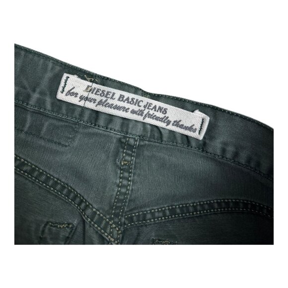 DIESEL Slim Straight BASIC Green Luxury Designer Denim Pants Jeans Mens 28x32 - Picture 7 of 7